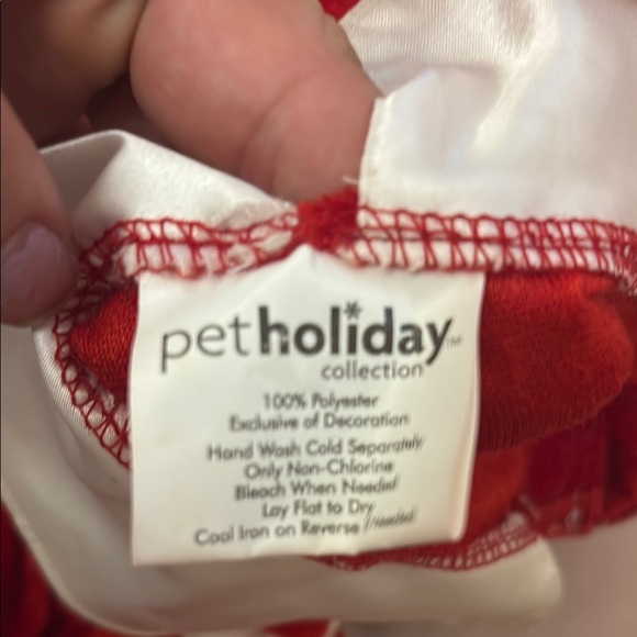 Red Velvet Pet Holiday Dress - Picture 2 of 8
